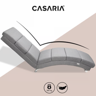 Leżanka LONDON, 186×55×89cm, szara