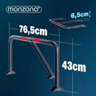 Blokada parkingowa ANTONIA, 80x47x44cm, szara