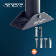 Blokada parkingowa ANTONIA, 80x47x44cm, szara