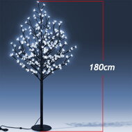 Świecące drzewo CHERRY do wnętrz i na zewnątrz, 180cm, niebieski 