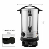 Podgrzewacz do wina/herbaty COZY, 8,3l, srebrna  