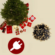 Sztuczna choinka RUDOLPH z lampkami, 150 cm, zielona