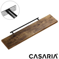 Półka ścienna FIGO+ z konsolą, 110cm, ciemny dąb