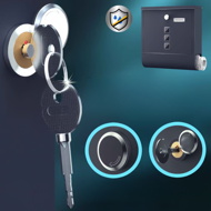 Skrzynka pocztowa z tubą na gazety POST, 30,5x10x33,5cm, antracyt