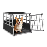 Transporter dla psa BRUNO, 70x54x51cm, srebrna/czarna