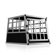 Transporter dla psa BRUNO, 70x54x51cm, srebrna/czarna