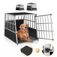 Transporter dla psa BRUNO, 66x90x72cm, srebrna/czarna