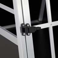 Transporter dla psa BRUNO, 89x70x51cm, srebrna/czarna