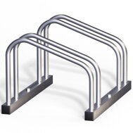 Stojak na 2 rowery BIKE, 48x32x27cm, srebrna  