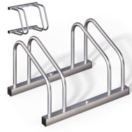 Stojak na 2 rowery BIKE, 48x32x27cm, srebrna  