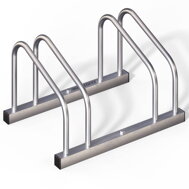 Stojak na 2 rowery BIKE, 48x32x27cm, srebrna  