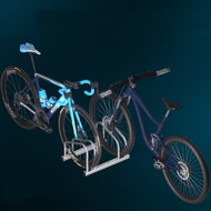 Stojak na 2 rowery BIKE, 50x32x27cm, srebrna  