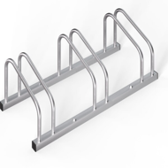 Stojak na 3 rowery BIKE, 84x32x27cm, srebrna  