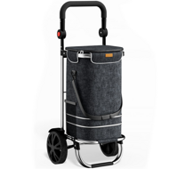 Torba na zakupy na kółkach EASY, 50l, czarna