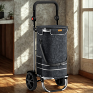 Torba na zakupy na kółkach EASY, 50l, czarna