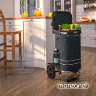 Torba na zakupy na kółkach EASY, 50l, czarna