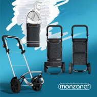 Torba na zakupy na kółkach EASY, 50l, czarna