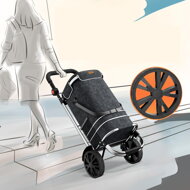 Torba na zakupy na kółkach EASY, 50l, czarna