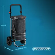 Torba na zakupy na kółkach EASY, 50l, czarna