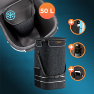 Torba na zakupy na kółkach EASY, 50l, czarna