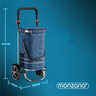 Torba na zakupy na kółkach EASY, 50l, niebieska