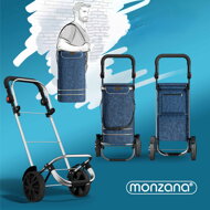 Torba na zakupy na kółkach EASY, 50l, niebieska