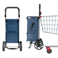 Torba na zakupy na kółkach EASY, 50l, niebieska