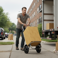Torba na zakupy na kółkach EASY, 50l, niebieska