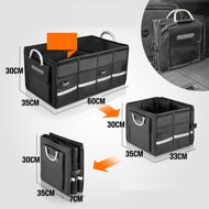 Organizer do bagażnika LEROY, 63L, 60x35x30cm, czarna