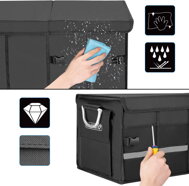 Organizer do bagażnika LEROY, 63L, 60x35x30cm, czarna