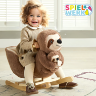 Leniwiec na biegunach z pasem bezpieczeństwa, brązowy