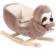 Leniwiec na biegunach z pasem bezpieczeństwa, brązowy