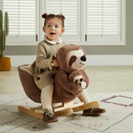 Leniwiec na biegunach z pasem bezpieczeństwa, brązowy