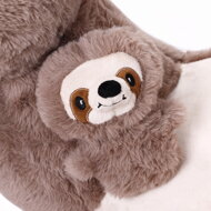 Leniwiec na biegunach z pasem bezpieczeństwa, brązowy