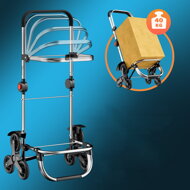 Torba na zakupy na kółkach do schodów COMFORT, 50l, czarna