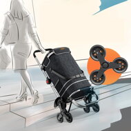 Torba na zakupy na kółkach do schodów COMFORT, 50l, czarna