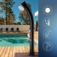 Prysznic solarny BOW, 20l, czarny