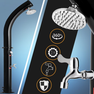 Prysznic solarny BOW, 20l, czarny