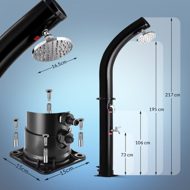 Prysznic solarny BOW, 20l, czarny