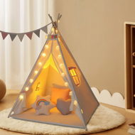 Namiot tipi JULIA, 160x120x120cm, beżowo/różowa