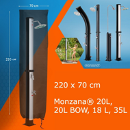 Pokrowiec na prysznic solarny COVER, 220x70cm, czarna