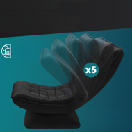 Leżanka ABERDEEN, 87x60x105cm, czarna