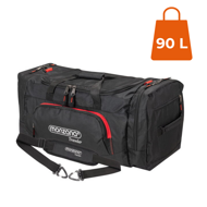 Torba podróżna na ramię JERGY, 90 l, 65x32x33 cm, czarna