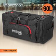 Torba podróżna na ramię JERGY, 90 l, 65x32x33 cm, czarna