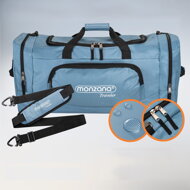 Torba podróżna na ramię JERGY, 90 l, 65x32x33 cm, niebieska