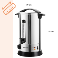 Podgrzewacz do wina/herbaty COZY, 20l, srebrna  