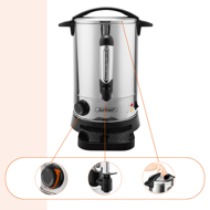 Podgrzewacz do wina/herbaty COZY, 6,8l, srebrna  