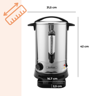 Podgrzewacz do wina/herbaty COZY, 6,8l, srebrna  
