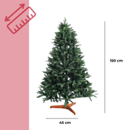 Sztuczna choinka FROST, 150 cm, zielona