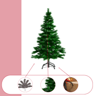 Sztuczna choinka RUDOLPH, 150 cm, zielona